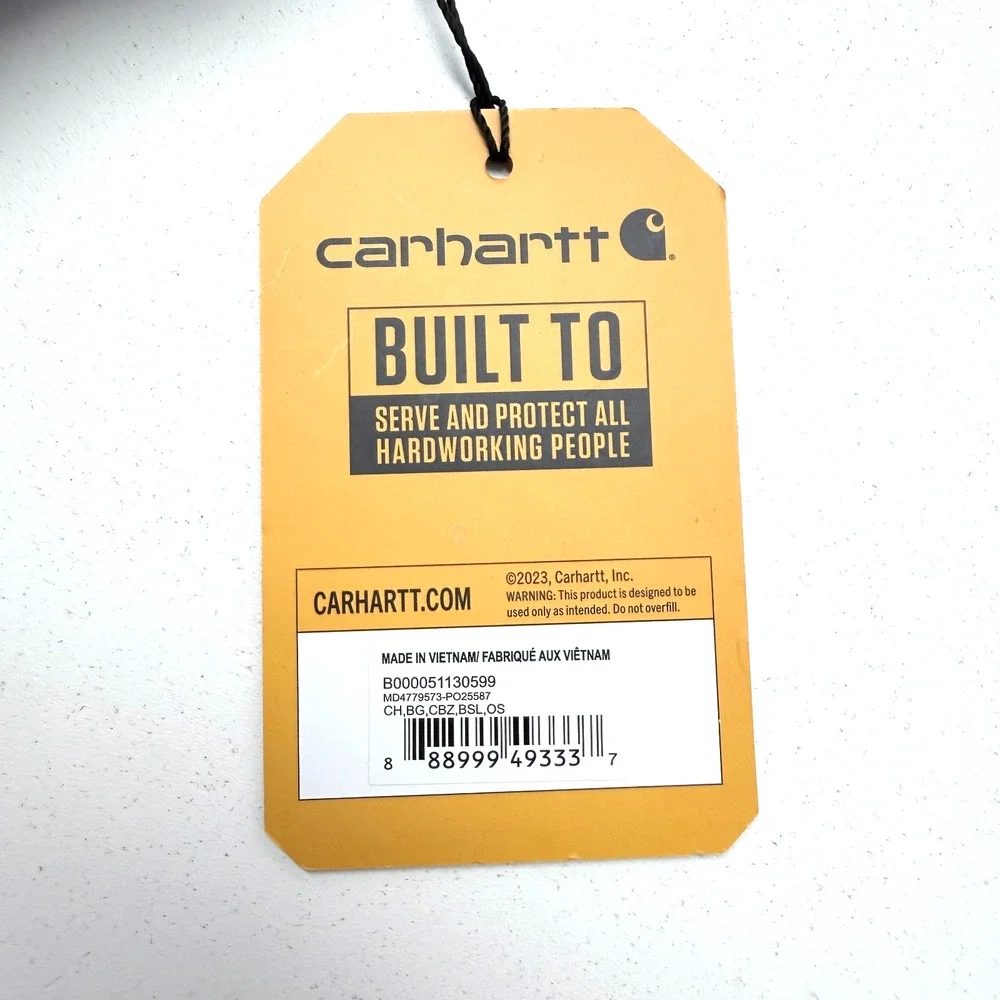 Carhartt Crossbody Zip Bag Durable Adjustable Sling Bag Zipper Closure Unisex